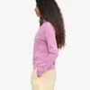 Camiseta de manga larga orgánica para mujer - Flor de cerezo