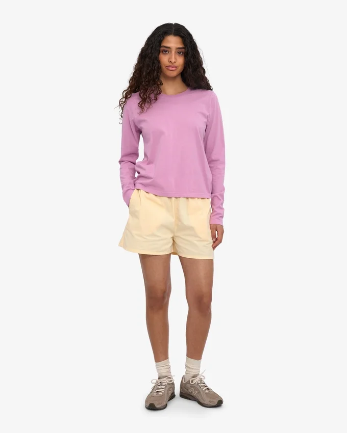 Camiseta de manga larga orgánica para mujer - Flor de cerezo