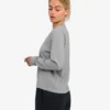 Camiseta de manga larga orgánica para mujer - Gris jaspeado