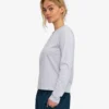 Camiseta de manga larga orgánica para mujer - Mezcla de nieve
