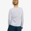 Camiseta de manga larga orgánica para mujer - Mezcla de nieve