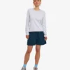 Camiseta de manga larga orgánica para mujer - Mezcla de nieve