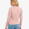 Camiseta de manga larga orgánica para mujer - Rosa descolorido