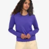 Camiseta de manga larga orgánica para mujer - Ultravioleta
