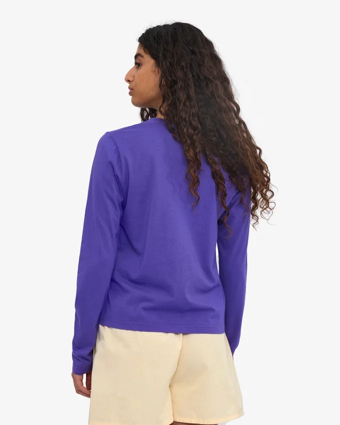 Camiseta de manga larga orgánica para mujer - Ultravioleta