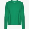 Camiseta de manga larga orgánica para mujer - Verde Kelly