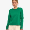 Camiseta de manga larga orgánica para mujer - Verde Kelly