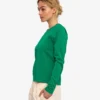 Camiseta de manga larga orgánica para mujer - Verde Kelly