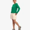 Camiseta de manga larga orgánica para mujer - Verde Kelly