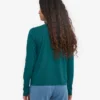 Camiseta de manga larga orgánica para mujer - Verde océano