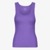 Camiseta de tirantes de canalé orgánica para mujer - Ultravioleta