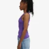 Camiseta de tirantes de canalé orgánica para mujer - Ultravioleta