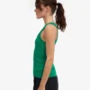 Camiseta de tirantes de canalé orgánica para mujer - Verde Kelly