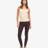 Camiseta de tirantes de punto acanalado orgánica para mujer - Blanco marfil