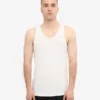Camiseta de tirantes orgánica de canalé - Blanco óptico