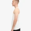 Camiseta de tirantes orgánica de canalé - Blanco óptico