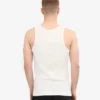 Camiseta de tirantes orgánica de canalé - Blanco óptico