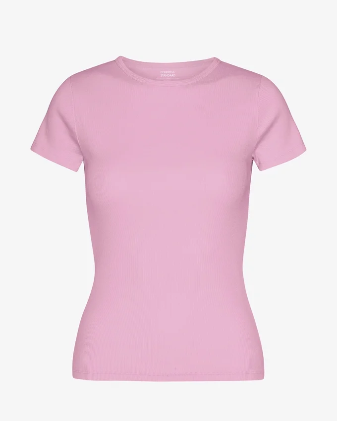 Camiseta orgánica de canalé - Flor de cerezo