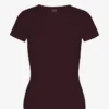 Camiseta orgánica de canalé - Rojo sangre