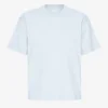 Camiseta orgánica de corte holgado - Azul polar