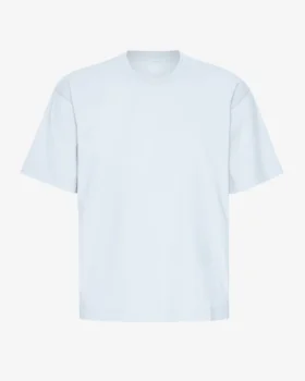 Camiseta orgánica de corte holgado - Azul polar
