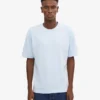 Camiseta orgánica de corte holgado - Azul polar