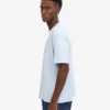 Camiseta orgánica de corte holgado - Azul polar