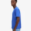 Camiseta orgánica de corte holgado - Azul zafiro