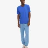 Camiseta orgánica de corte holgado - Azul zafiro