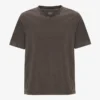 Camiseta orgánica de corte holgado - Barro descolorido