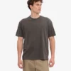 Camiseta orgánica de corte holgado - Barro descolorido
