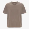Camiseta orgánica de corte holgado - Caqui descolorido