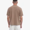 Camiseta orgánica de corte holgado - Caqui descolorido