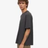Camiseta orgánica de corte holgado - Gris lava