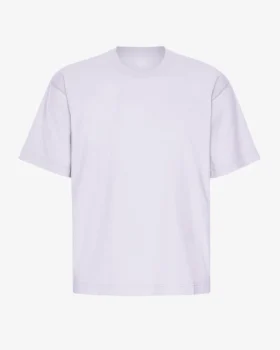 Camiseta orgánica de corte holgado - Lavanda suave