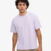 Camiseta orgánica de corte holgado - Lavanda suave