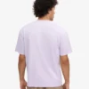 Camiseta orgánica de corte holgado - Lavanda suave