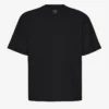 Camiseta orgánica de corte holgado - Negro intenso