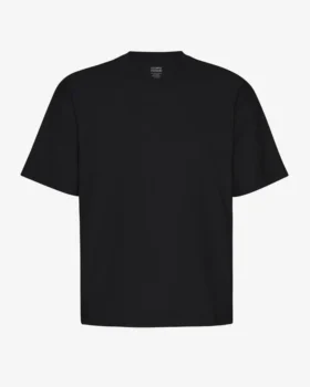 Camiseta orgánica de corte holgado - Negro intenso