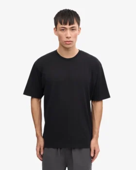 Camiseta orgánica de corte holgado – Negro intenso