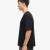 Camiseta orgánica de corte holgado - Negro intenso