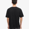 Camiseta orgánica de corte holgado - Negro intenso