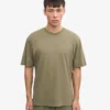 Camiseta orgánica de corte holgado - Oliva polvoriento