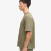 Camiseta orgánica de corte holgado - Oliva polvoriento