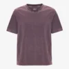 Camiseta orgánica de corte holgado - Uva descolorida