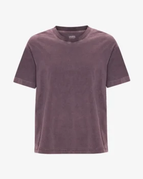 Camiseta orgánica de corte holgado - Uva descolorida