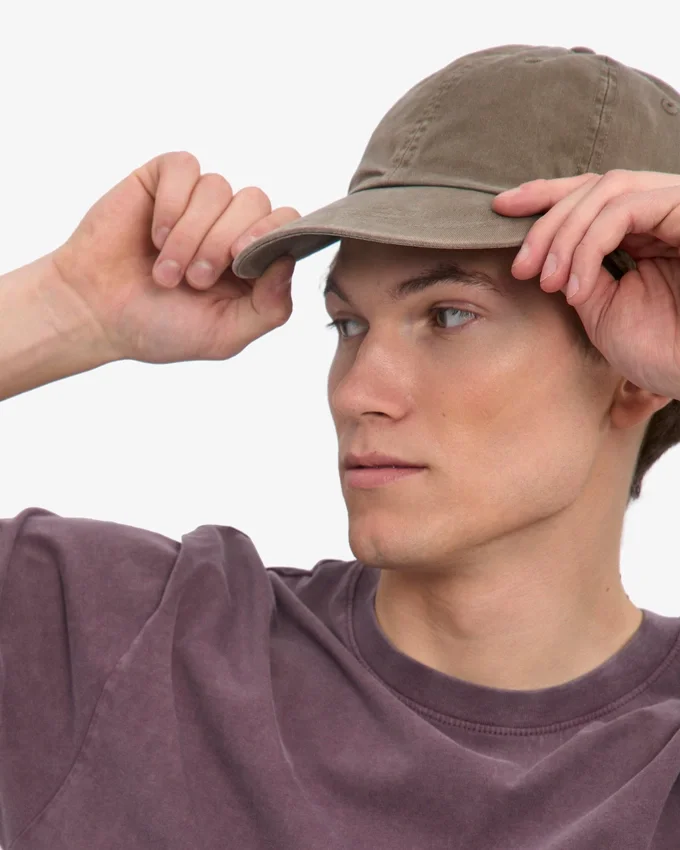Gorra de algodón orgánico - Caqui descolorido
