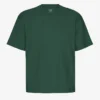 Camiseta orgánica de corte holgado - Verde esmeralda