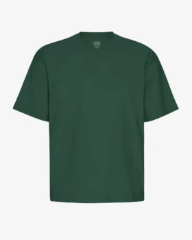 Camiseta orgánica de corte holgado - Verde esmeralda
