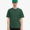 Camiseta orgánica de corte holgado - Verde esmeralda
